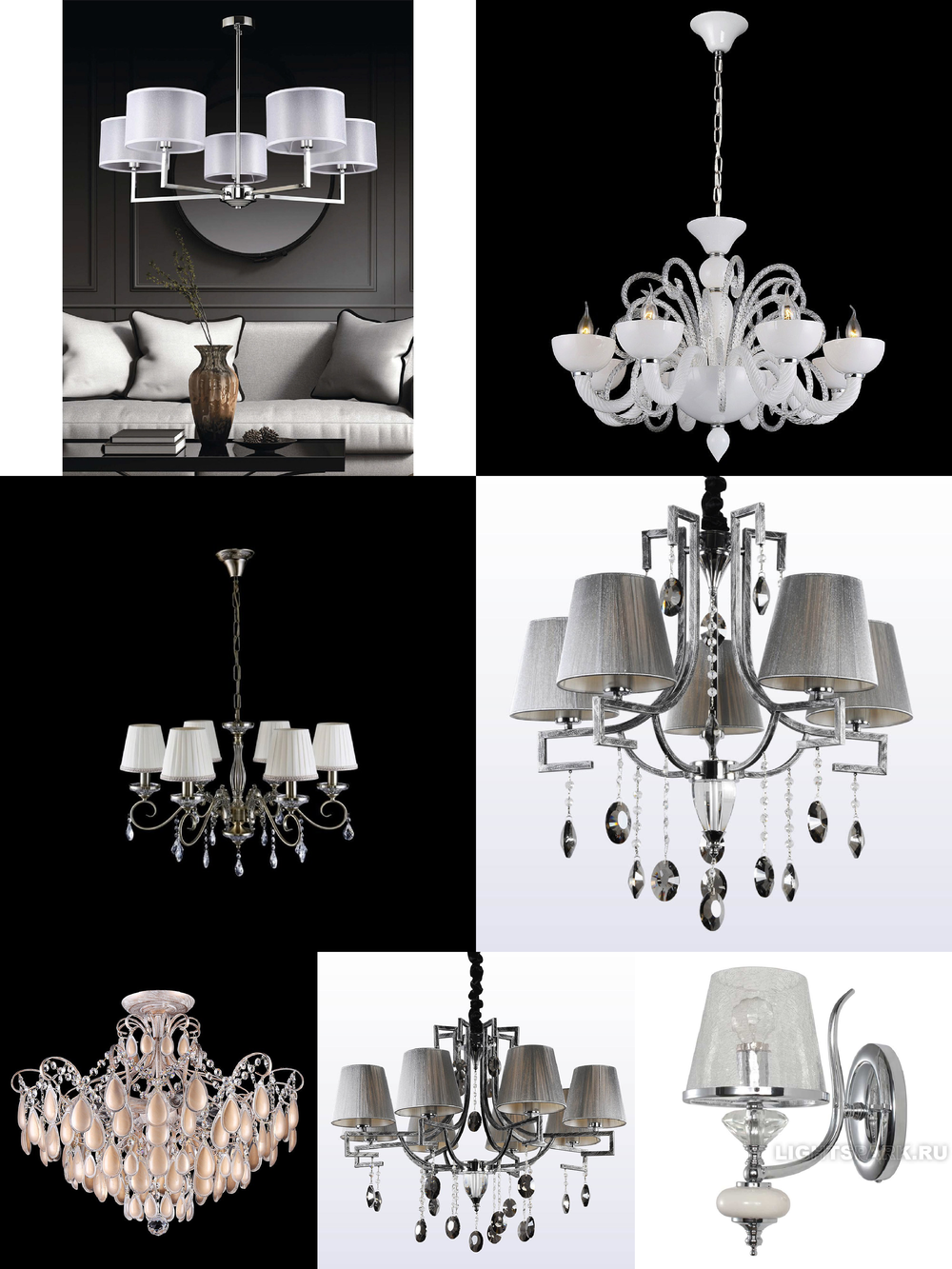 «Люстры». Crystal Lux серия Living артикул LIVING SP5