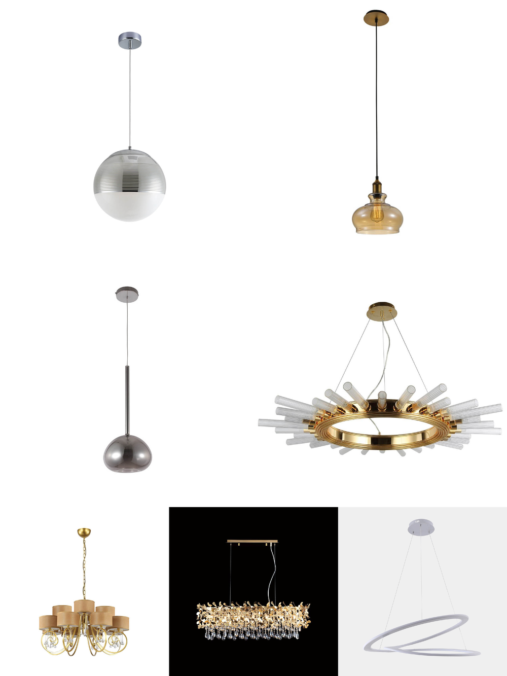 «Подвесные светильники». Crystal Lux серия Lux артикул LUX SP1 B AMBER