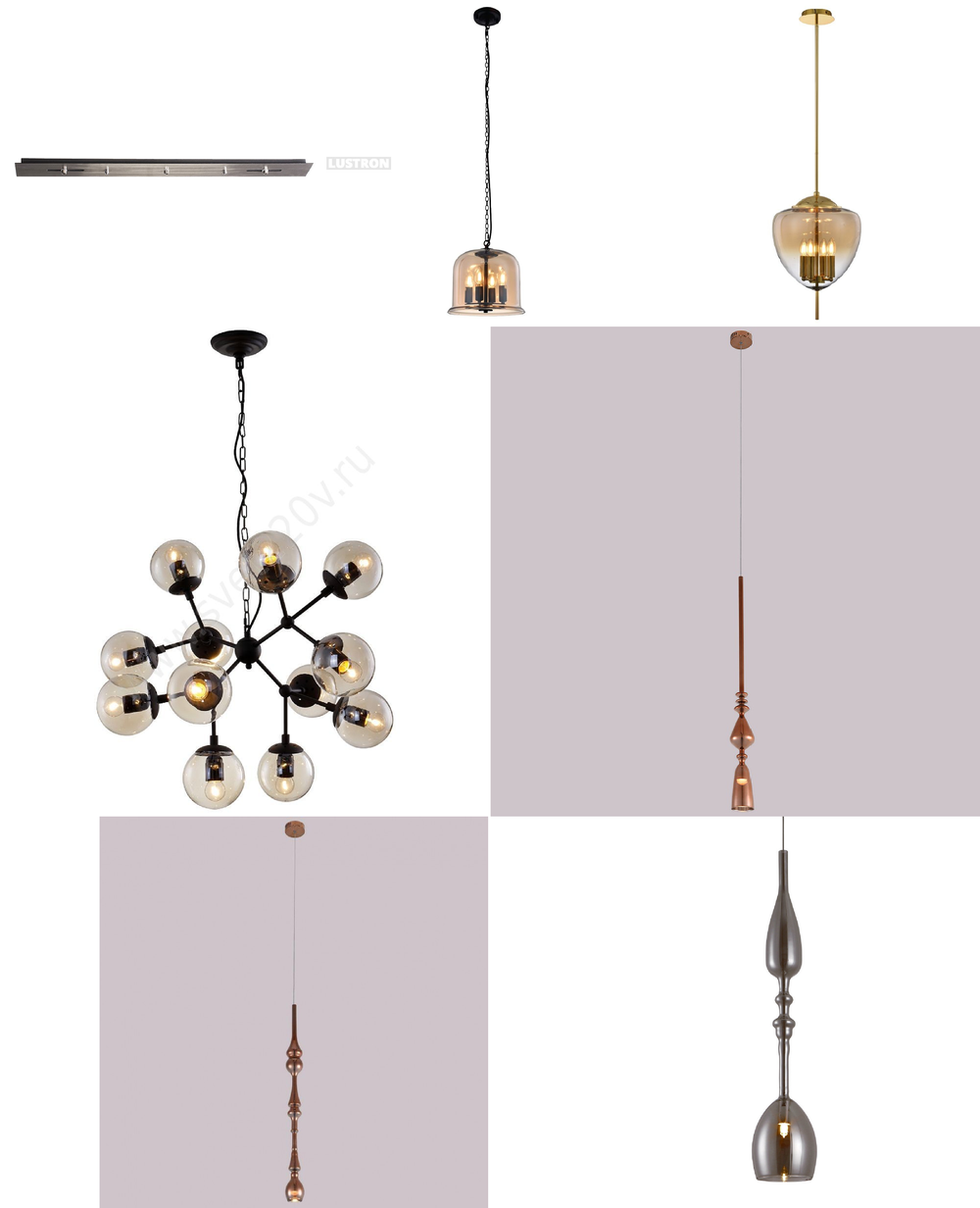 «Подвесные светильники». Crystal Lux серия Lux артикул LUX SP1 D COPPER