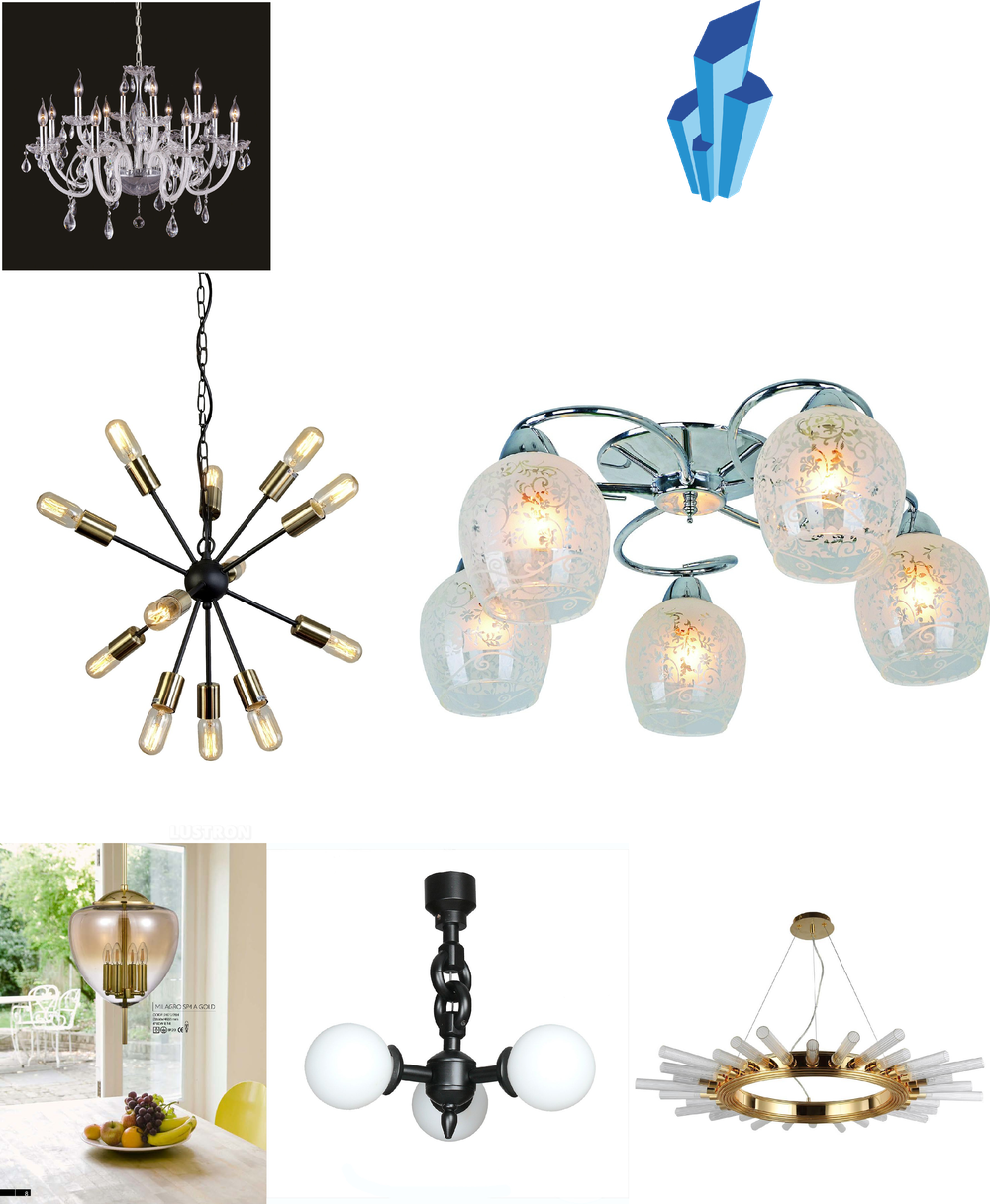 «Подвесные светильники». Crystal Lux серия Milagro артикул MILAGRO SP4 A GOLD