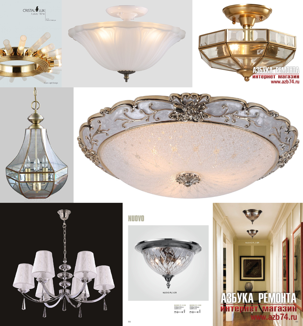 «Люстры». Crystal Lux серия Nuovo артикул NUOVO PL3 BRONZE