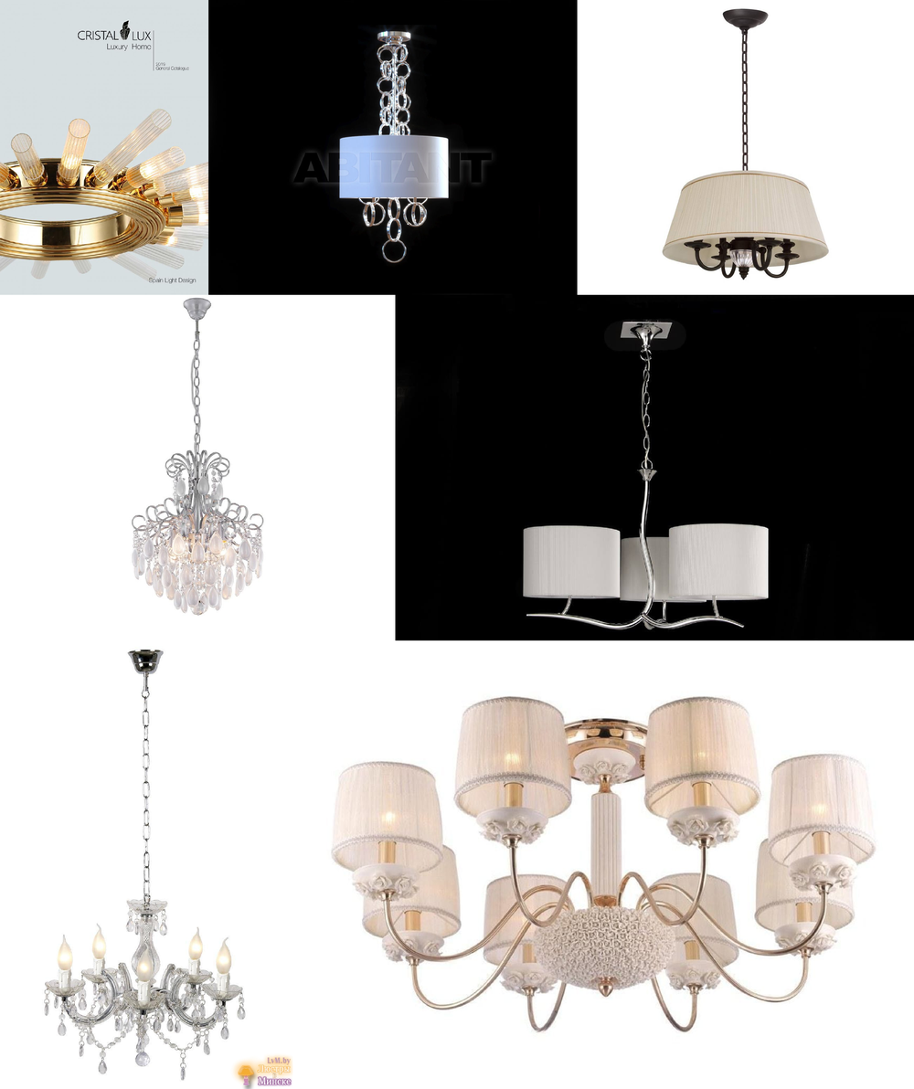 «Люстры». Crystal Lux серия Olimpo артикул OLIMPO SP4