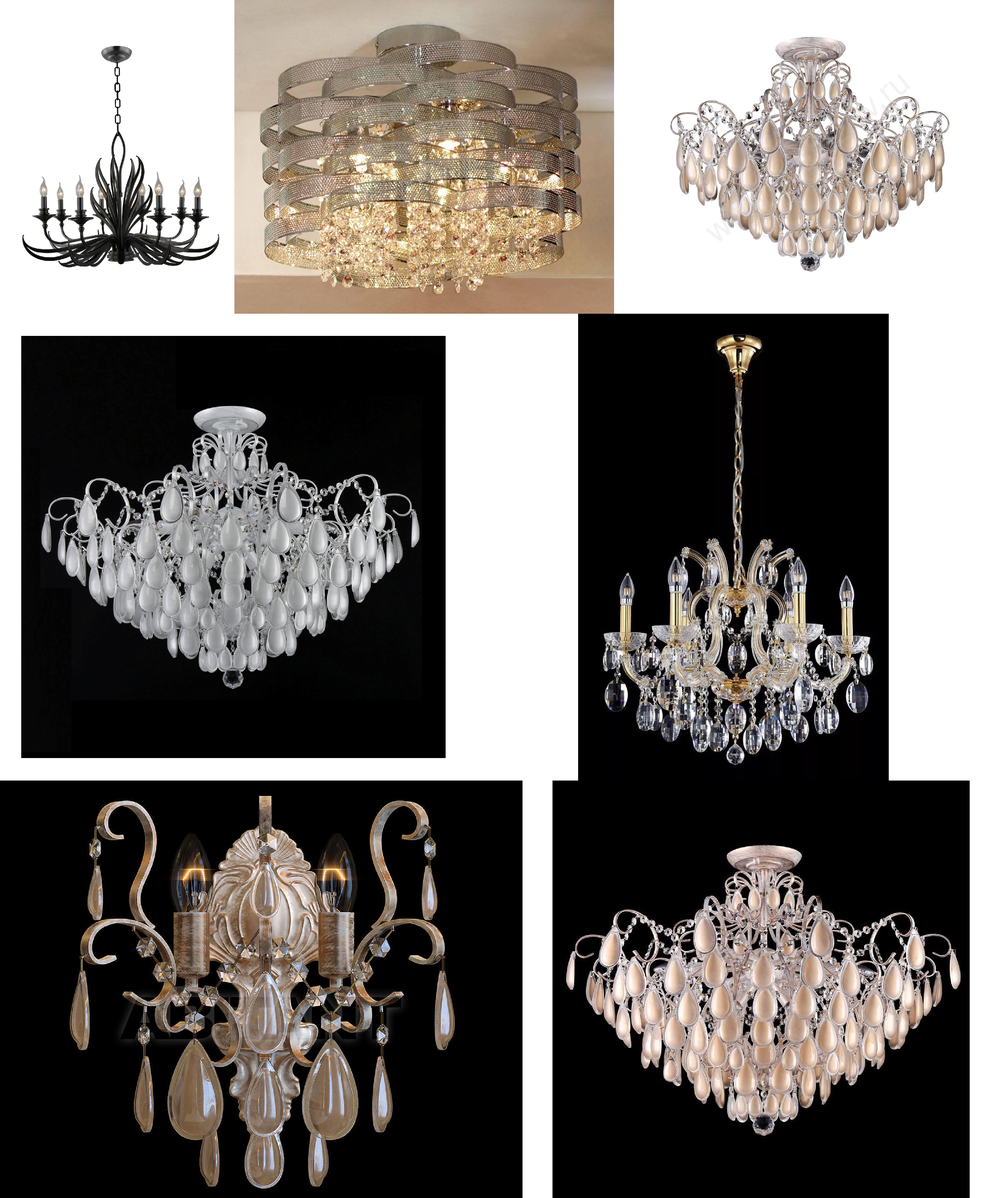 «Люстры». Crystal Lux серия Sevilia артикул SEVILIA SP4 GOLD