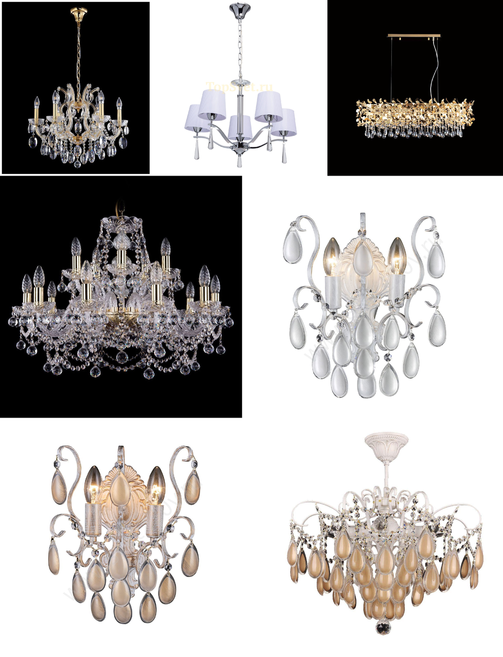 «Люстры». Crystal Lux серия Sevilia артикул SEVILIA SP4 SILVER