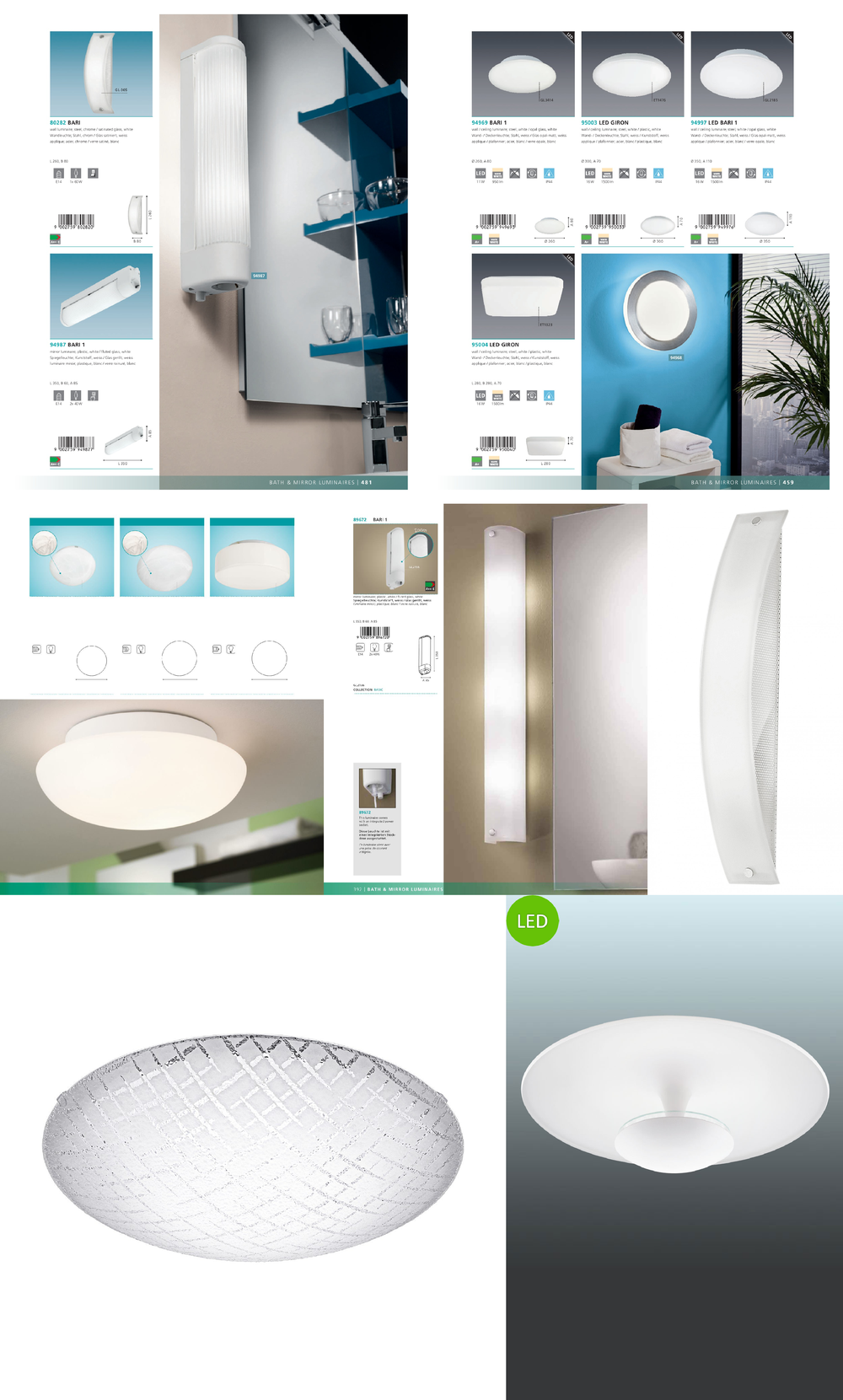«». Eglo серия Bari 1 артикул 89678