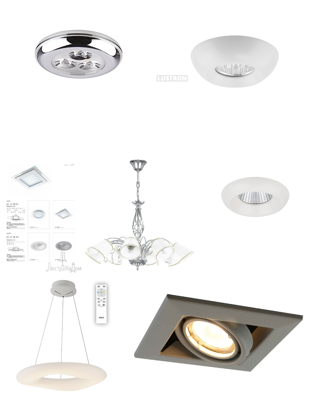 « потолочные». Lightstar серия Soffi артикул 212416