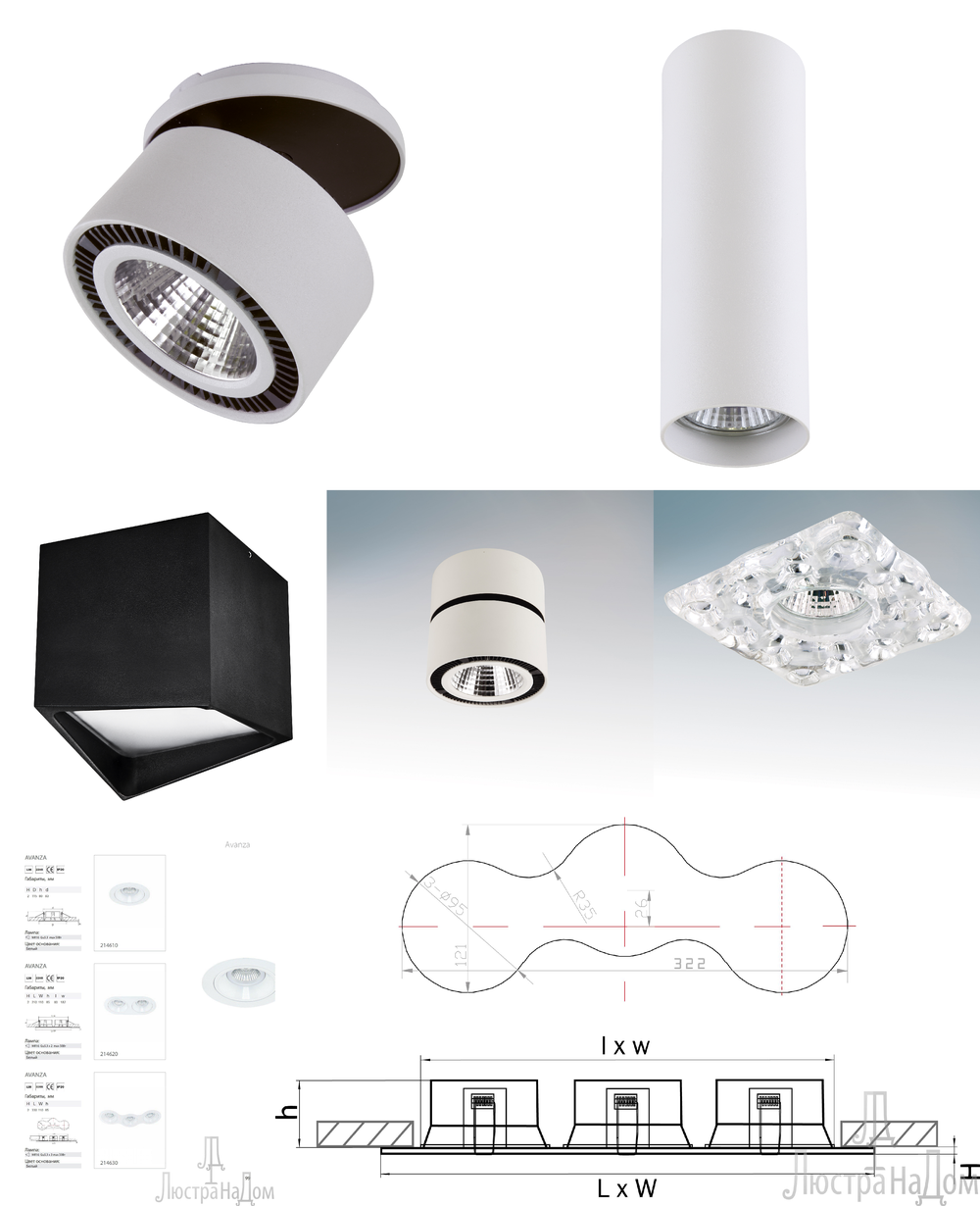 « потолочные». Lightstar серия Avanza артикул 214620
