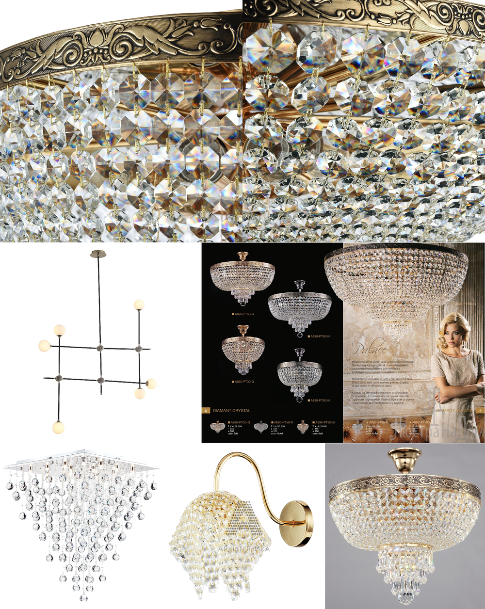 « потолочные». Maytoni серия Diamant 1 артикул A890-PT100-N