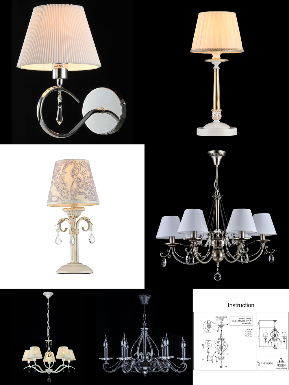 «Настольные лампы». Maytoni серия Elegant 15 артикул ARM322-00-N