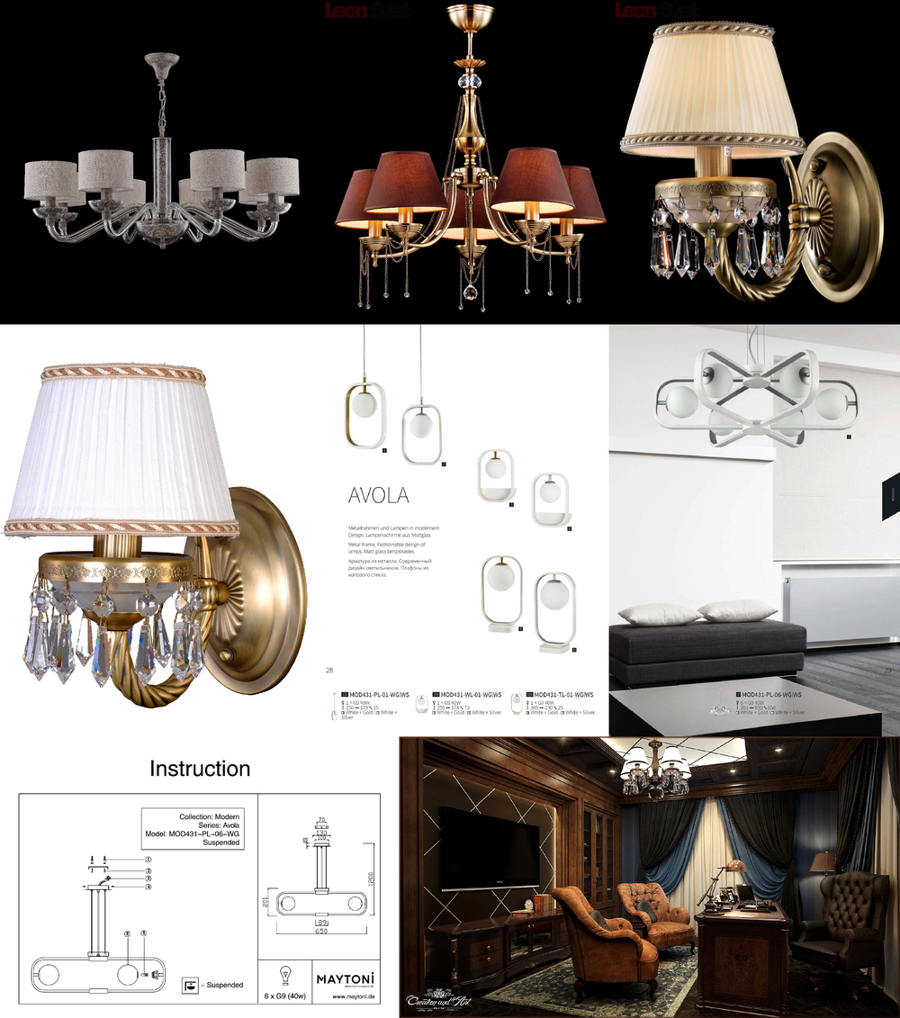 «». Maytoni серия Classic 7 артикул CL1028-05-R