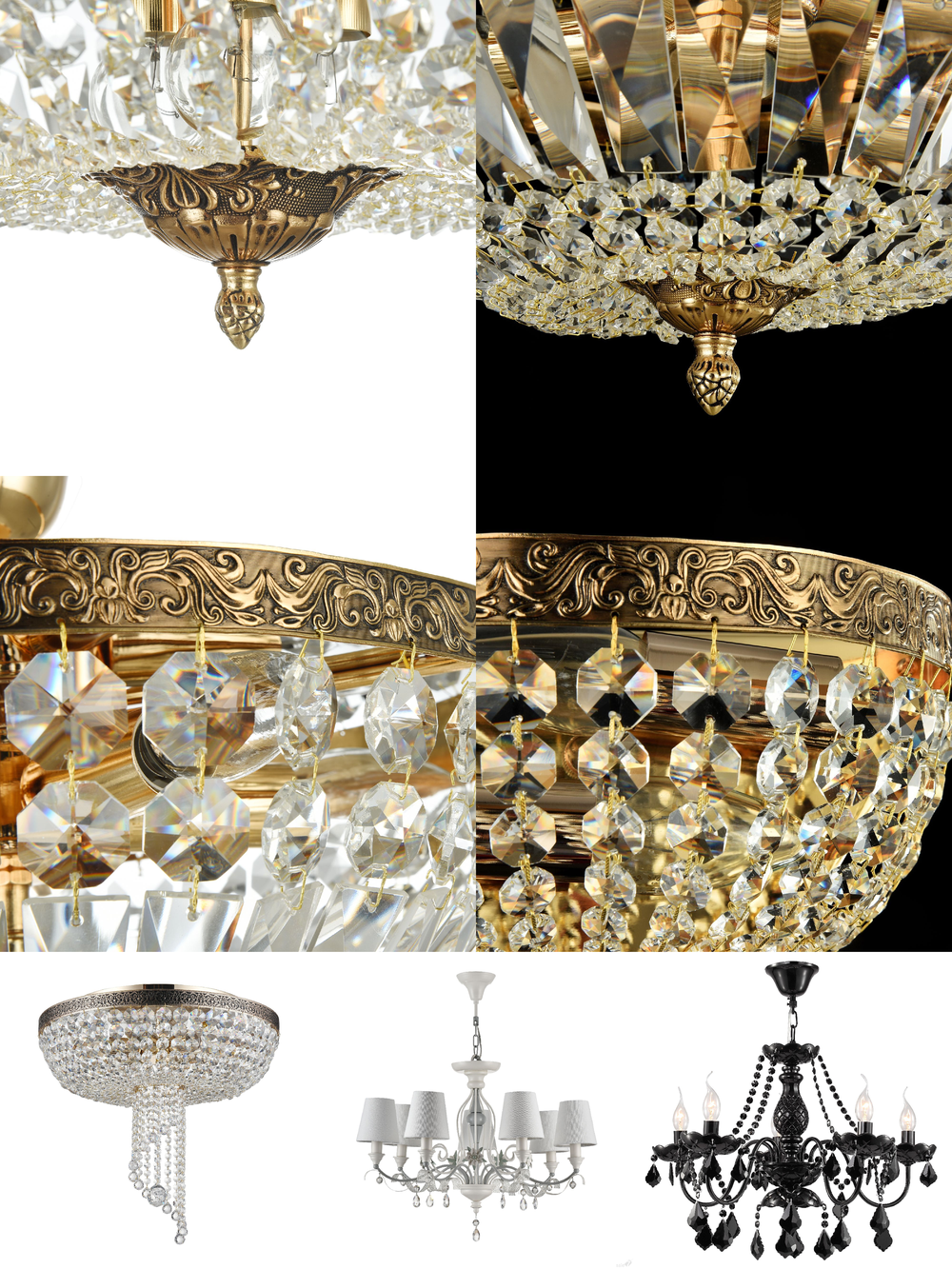 « потолочные». Maytoni серия Tiara артикул DIA500-CL-40-06-G