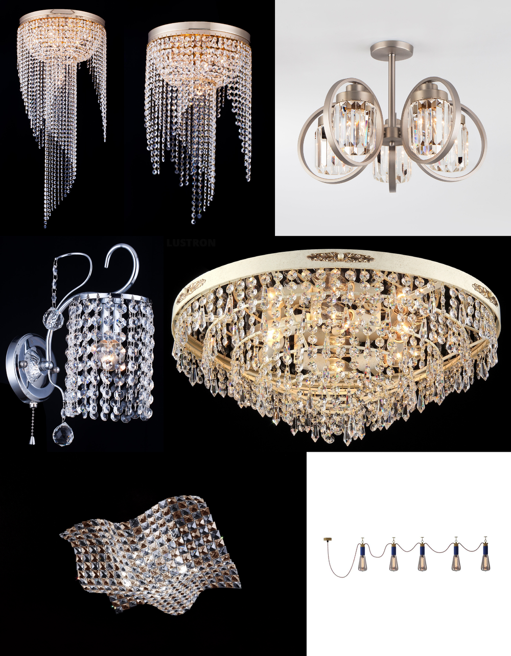 « потолочные». Maytoni серия Diamant 9 артикул DIA830-PT55-B