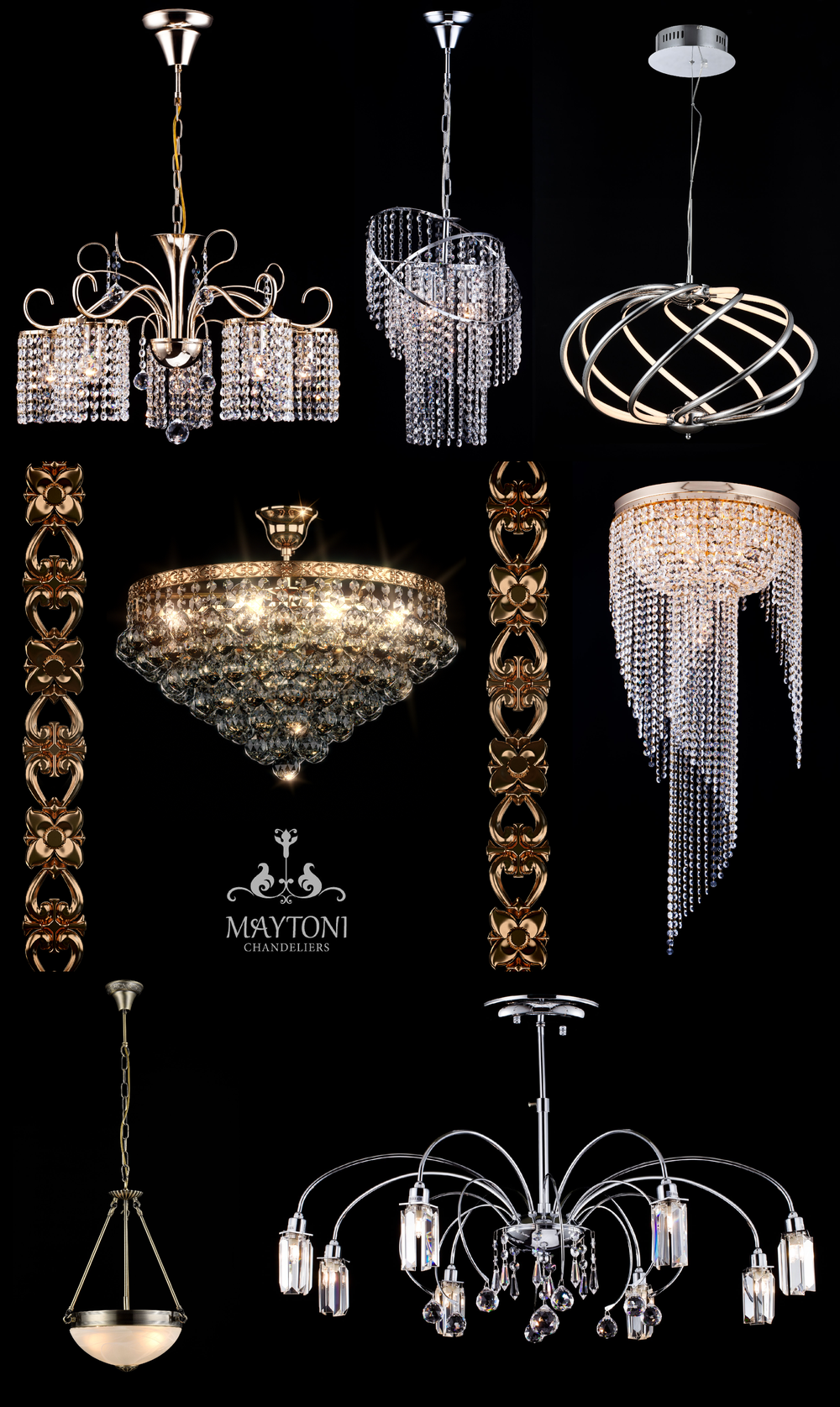 « потолочные». Maytoni серия Diamant 5 артикул DIA900-PT50-N