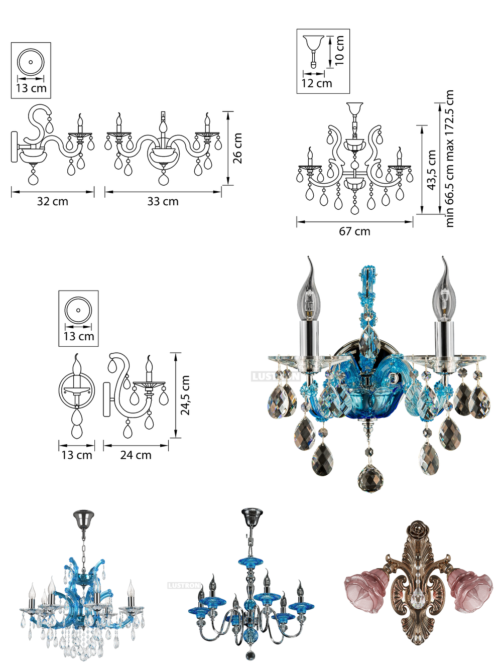 «Бра». Osgona серия Champa blu артикул 698625